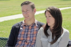 Brian and Tracy on bench