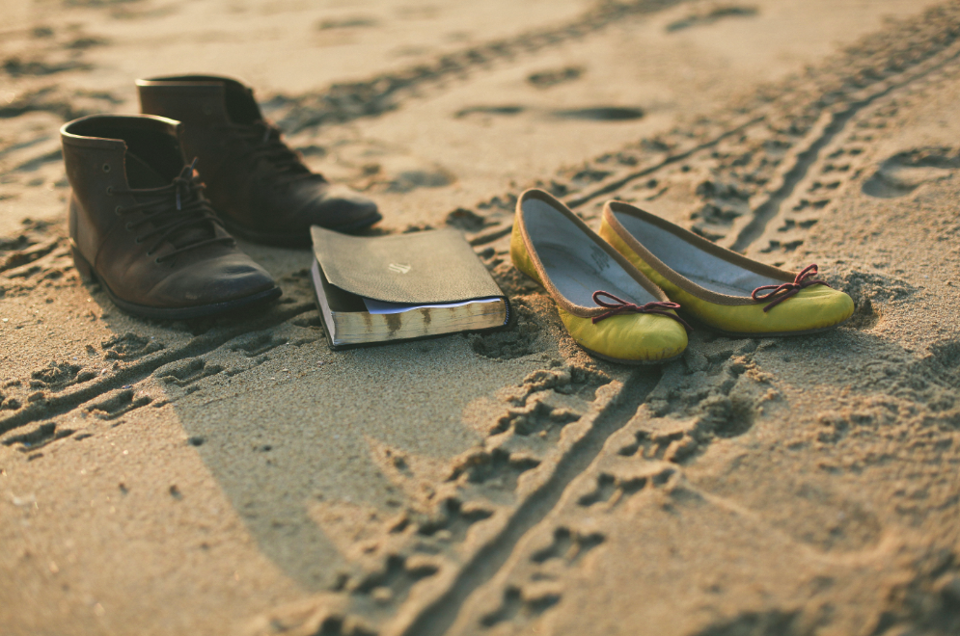 Boots, flats and Bible